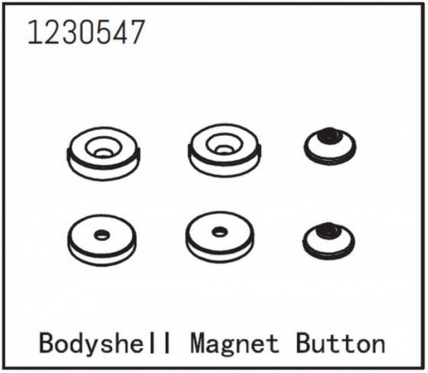 AB1230547 Absima Karosserie Magnetset