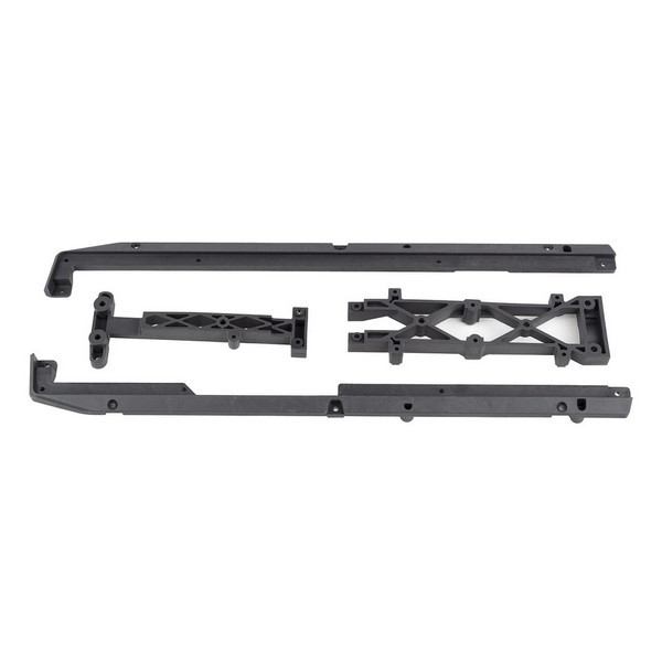 26075 Asso SR7 FT Lower Chassis Brace Set. carbon