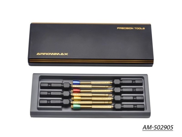 AM Power Tool Tip Set 7 Pieces With Alu Case Black