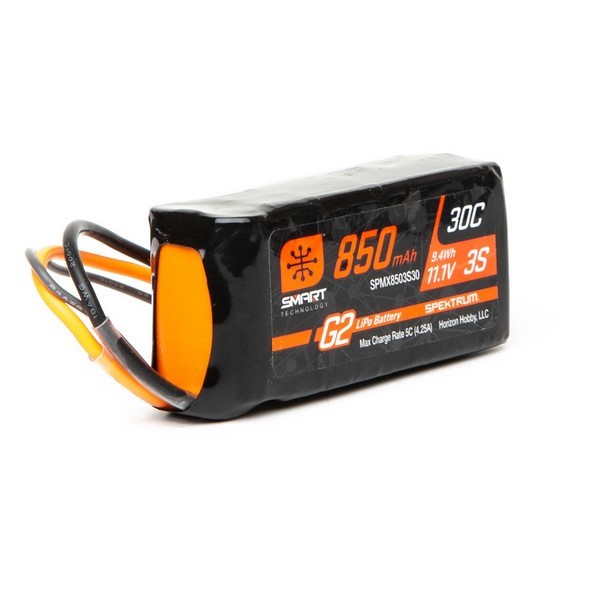 SPEKTRUM 850mAh 3S 11.1V Smart G2 30C IC2 Blade 230 S