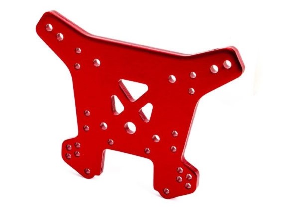 9538R Traxxas Dämpferbrücke hinten 6061-T6 Alu rot