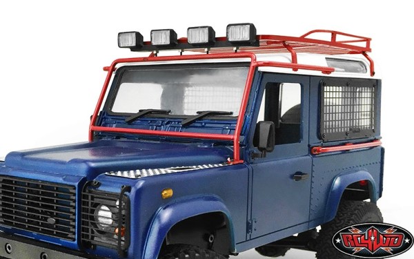 RC4WD Front Window Roll Cage 1/18 Gelande D90 Rot