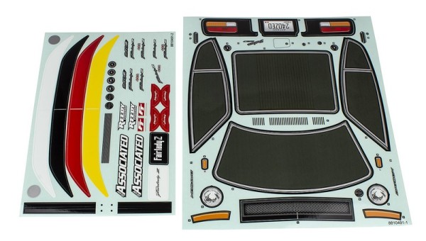 Team Associated APEX2 Sport Datsun 240Z Decal Sheet