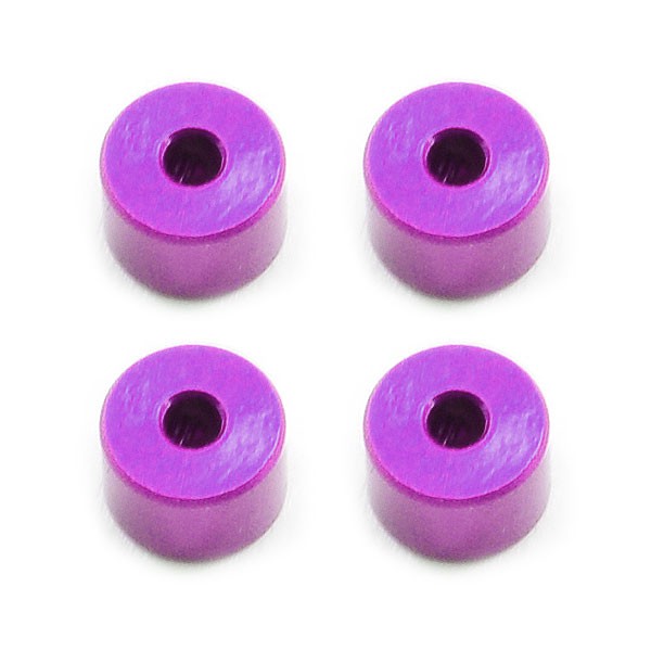 ALUMINIUM COLLETS (5) PURPLE w/SCREWS & WRENCH