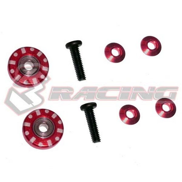 M4WD-29/RE 9mm ALU Ball Race Rollers Rot