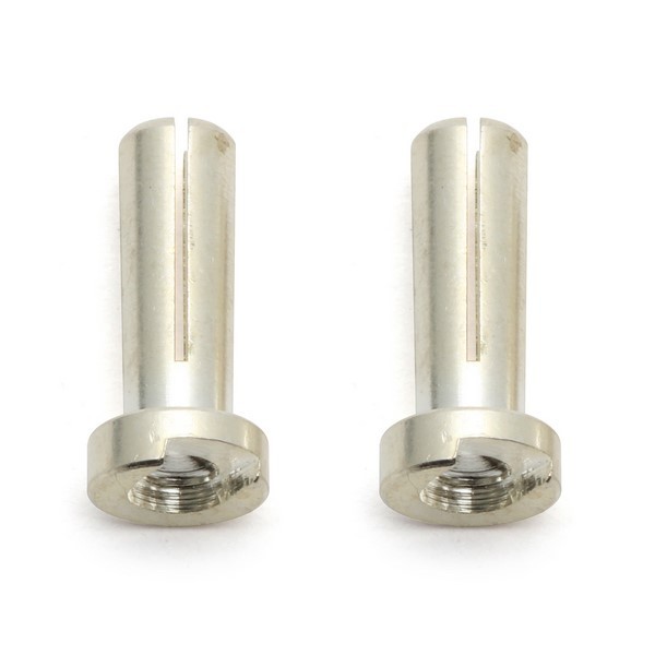 643 SILBER-Kontakt-Stecker Low-Profile BULLET 4mm