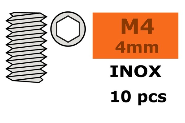 GF0205-007 Gewindestift Innensechskant M4X4 (10)