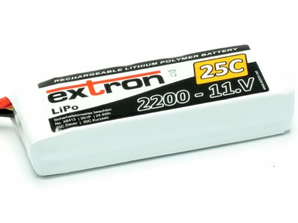 X6413 Extron LiPo Akku Extron X2 2200 - 11,1V (25C