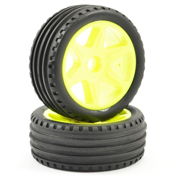 FTX COMET 1/12 BUGGY FRONT TYRE YELLOW (2)