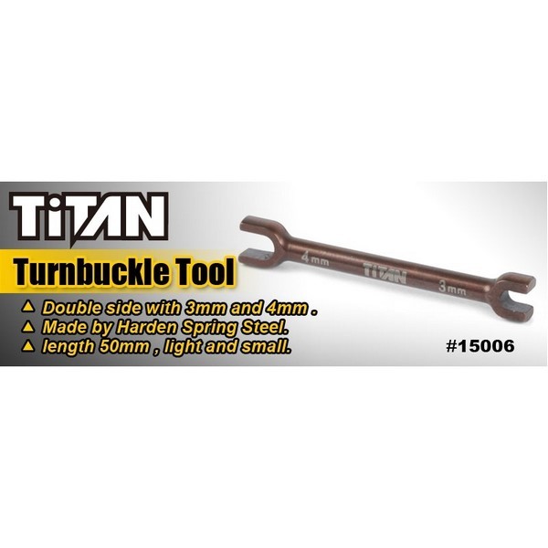 Team Titan Turnbuckle Tool 3mm / 4mm