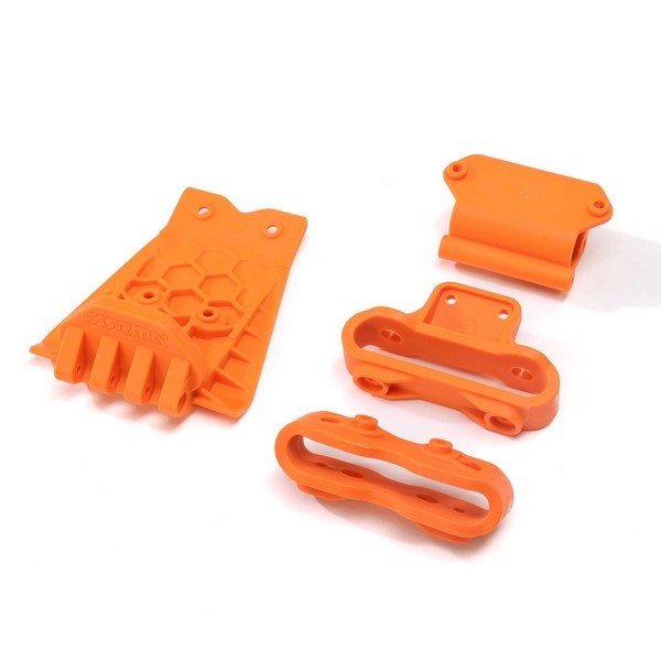 ARA320795 Arrma Lower Skid And Bumper Mount Set - Orange