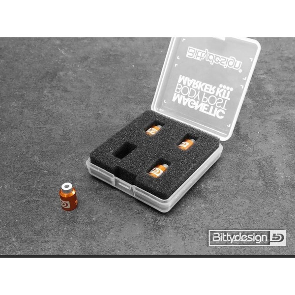 Bittydesign Karosserieloch Marker Magnetisch Orange 1/10
