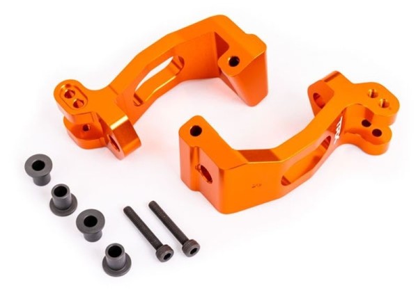 9532T Traxxas Caster Blocks C-Hub Alu l/r Orange