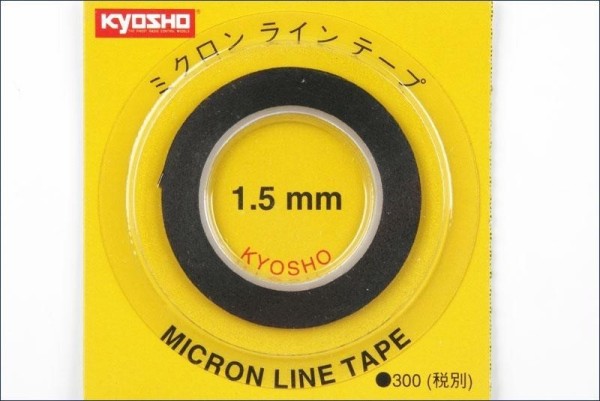1843BK Micron Tape 2.5mmx5m BK