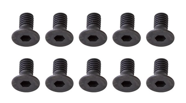 31472 Asso Screws, M2.5x8mm FHCS, 2mm hex