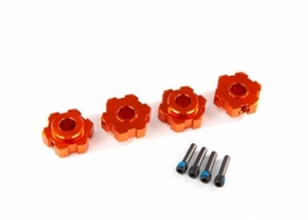 8956T Traxxas 6Kant-Radmitnehmer Alu orange 17mm