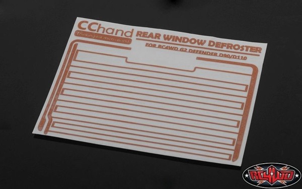 RC4WD Rear Window Defroster Decal Gelande II D90