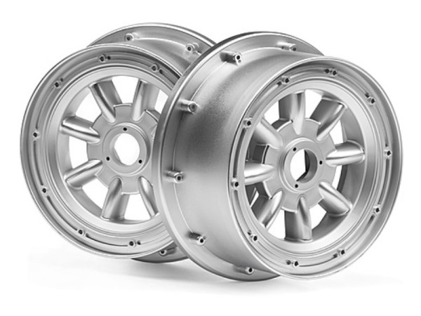 115765 Baja 5R - ML-8 WHEEL SILVER (120X60MM/2PCS)