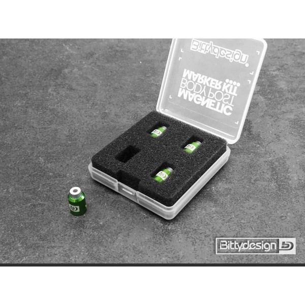 Bittydesign Karosserieloch Marker Magnetisch 1/10 Green