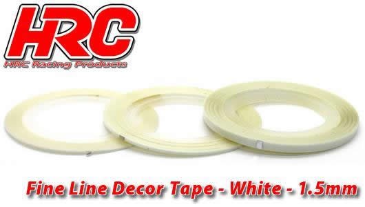 HRC5061WH15 Fine Line Decor Tape - 1.5mm - Weiss Linierband