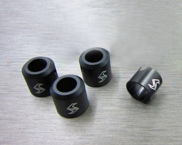 SAMIX SCX10-2 alum black drivershaft cups 4pcs 3 t