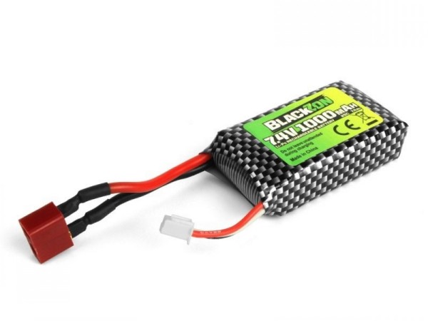 BL540223 Blackzon Slyder Turbo LiPo Akku 7.4V, 1000mAh T-Plug