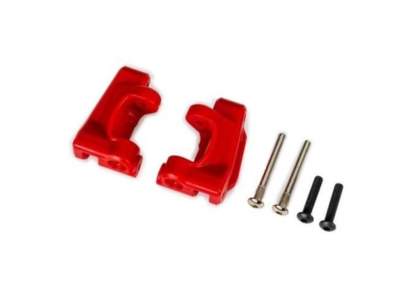 9136-RED Traxxas Caster-Blocks l/r rot