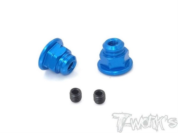 T-Work´s Sanwa M17 Handle Nuts (2pcs.) Blue