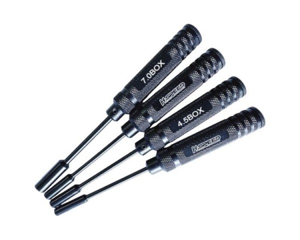 H-Speed Stealth Tools Mutter Steckschlüssel Set (4) - 4.0, 4.5, 5.5, 7.0mm