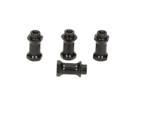 116295 D216 - CHASSIS BRACE POST (BLACK/4pcs)