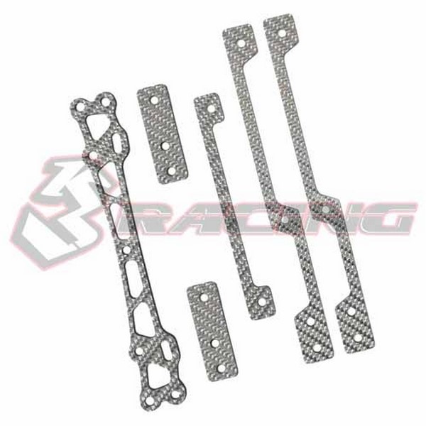 M4WD-46/SG Silver Carbon Chassis surrounding set M