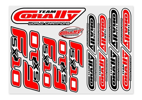 C-99905 Team Corally Stickersheet FSX-10 Precut