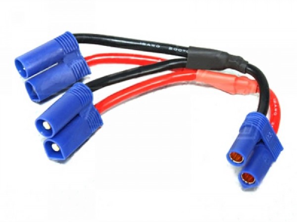 EC5 Parallelschaltung Kabel Y-Kabel (Gleiche Akku Spannung = Doppelte Fahrzeit)