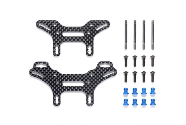 22076 Tamiya XV-02 Short Carbon Damper Stay Set