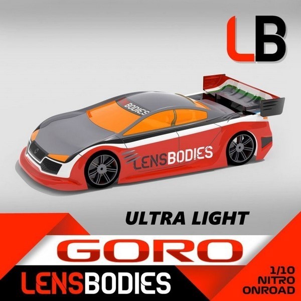 LENS BODIES 1/10 Goro Karosserie 200mm ULW - Ultra-Leicht