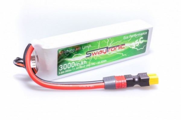 SWAYTRONIC LiPo 3S 11.1V 3000mAh 35C/70C XT60