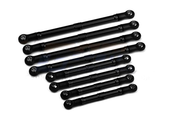 GPM TRX-4M High-Trail Aufhängung-Link-Set Alu einstellbar (8) Schwarz