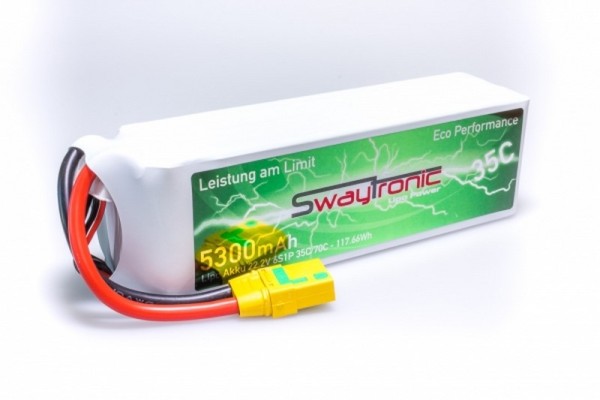 SWAYTRONIC LiPo 6S 22.2V 5000mAh 35C/70C XT90S