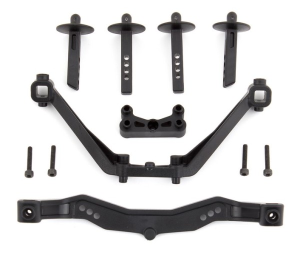 71123 Asso SC6.1 Body Mounts, front and rear