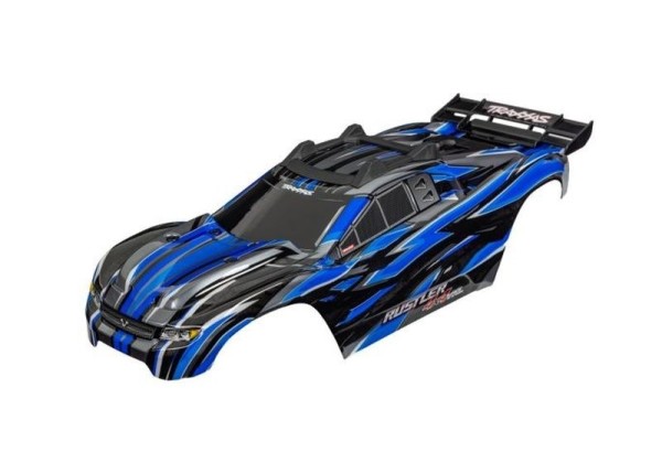 6785-BLUE Traxxas Karosserie Rustler 4x4 VXL Blau