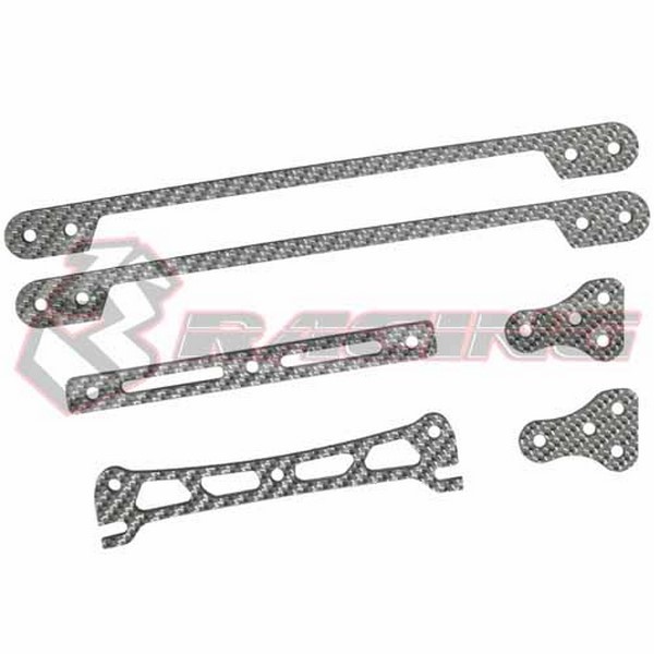 M4WD-48/SG Silver Carbon Chassis surrounding set S