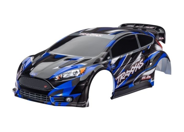 Traxxas 1/10 Karosserie Ford Fiesta ST Rally Blau