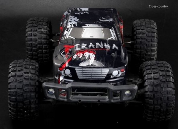Planet-rc 1/12 Monster Truck Brushed 4WD RTR Rot - RC Auto Ferngesteuert Top für Anfänger