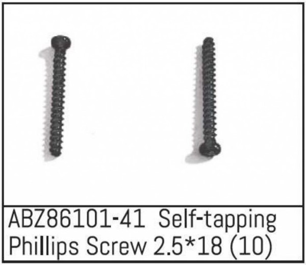 ABZ86101-41 Self-tapping Phillips Screw 2.5*18 (10