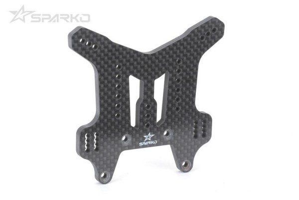 Sparko F8 Carbon Stossdämpferbrücke hinten 4.5mm