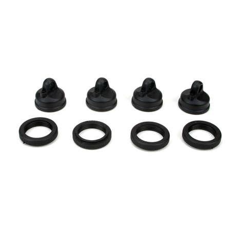 LOSB2815 LST Shock Adjuster Nut & Cap (4)