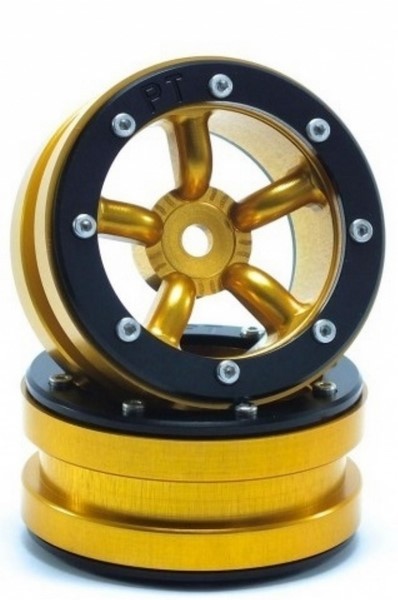 Absima Beadlock Wheels PT-Safari Gold/Schwarz 1.9