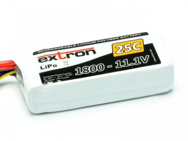 X6411 Extron LiPo Akku Extron X2 1800 - 11,1V (25C