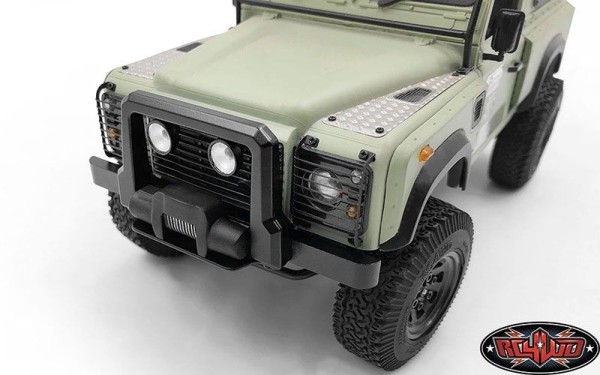RC4WD Metal Bumper W/Plastic Winch and Light