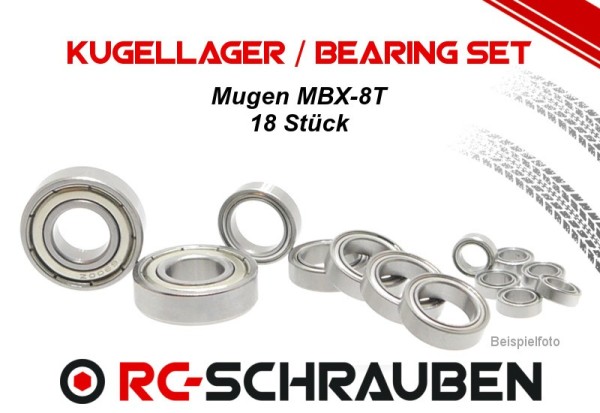 Kugellager Set ZZ) Mugen MBX8T ZZ Metalldichtung